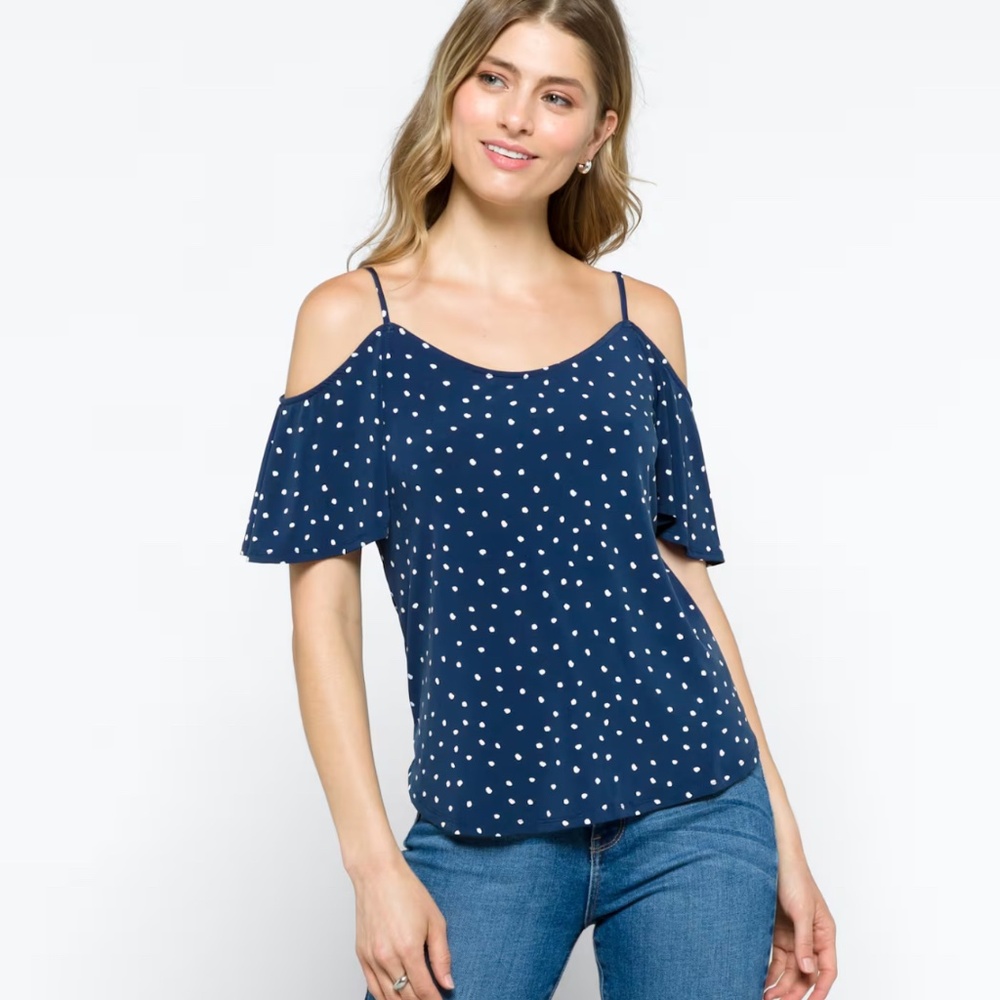 Valette Back Detail Cold Shoulder Knit Top